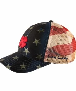 Black Clover Stars And Stripes Mesh Mens Hat