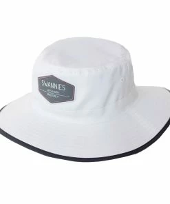 Swannies Bernie White Mens Golf Bucket Hat