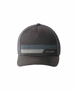 TravisMathew Main Sail Heather Grey Pinstripe Mens Hat