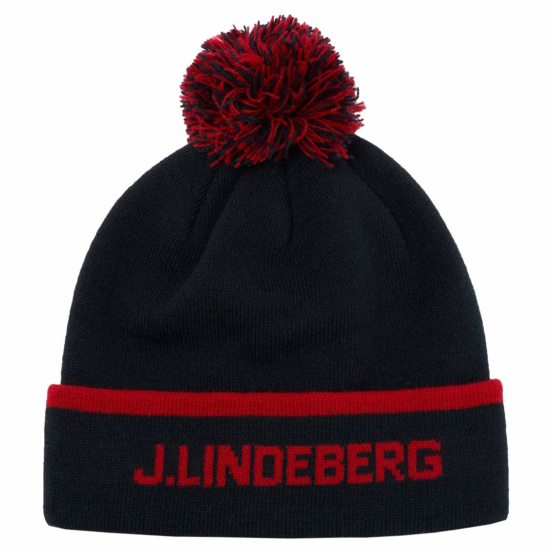 J.Lindeberg J. Lindeberg Stripe Navy Mens Golf Beanie
